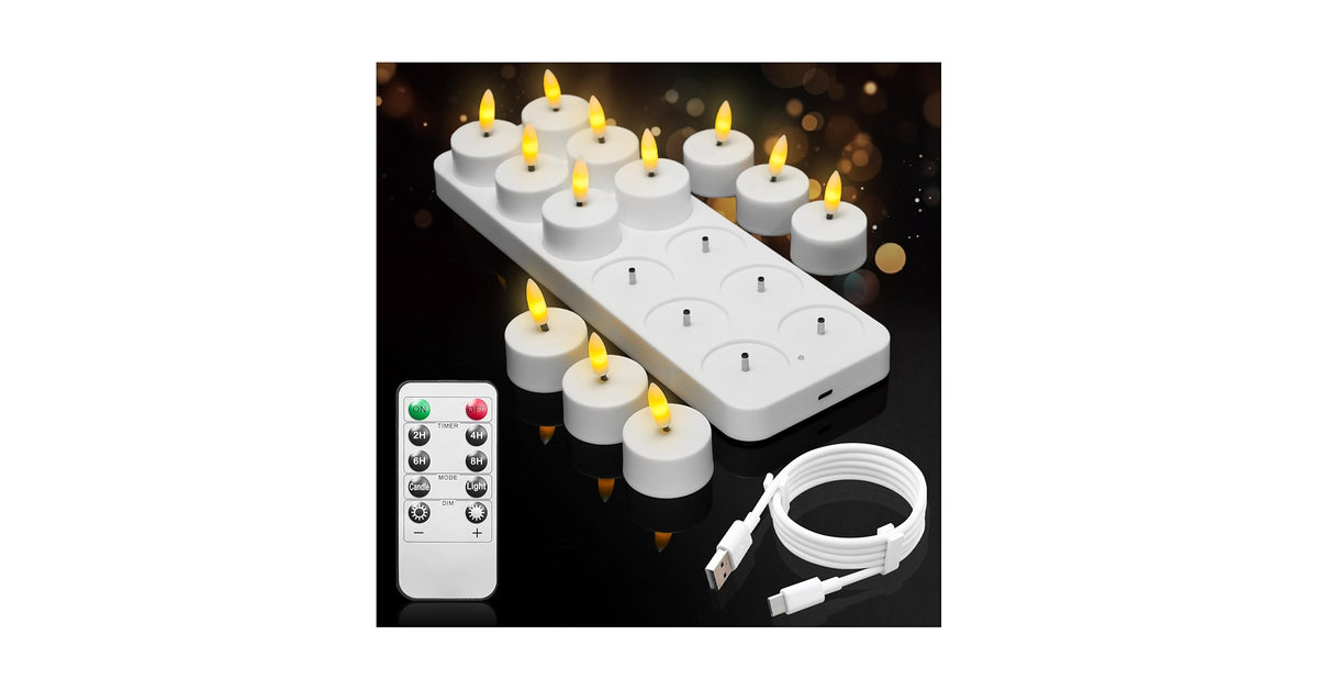 Rechargeable LED candles