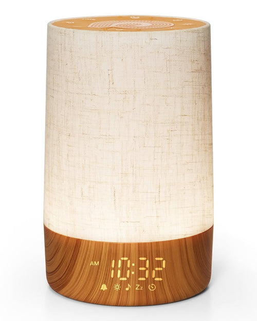 DawnGlow Sunrise Alarm Clock – Wake-Up Light with Sunset Simulation, Dual Alarms & Snooze