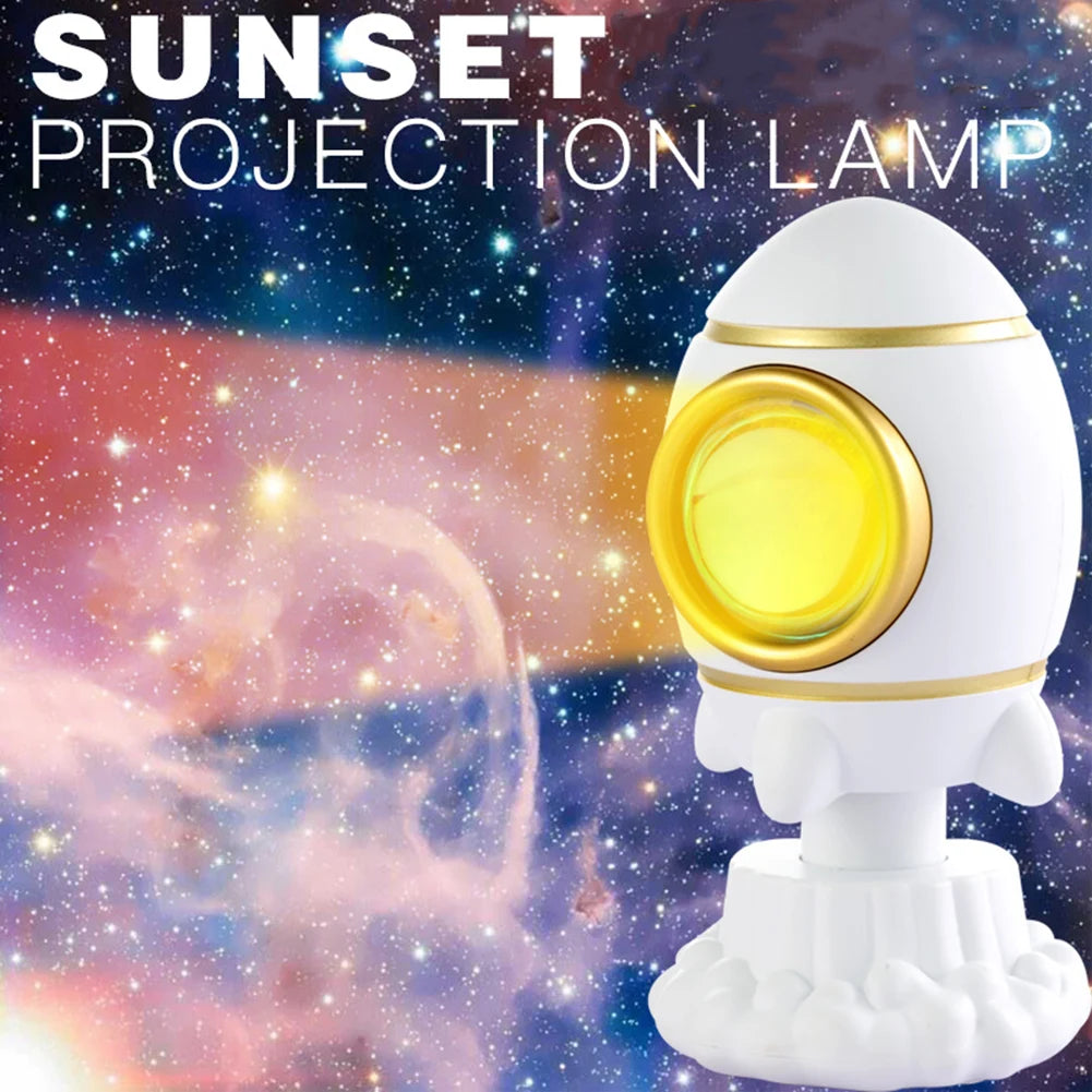 Sunset lamp with 180 degree rotating head