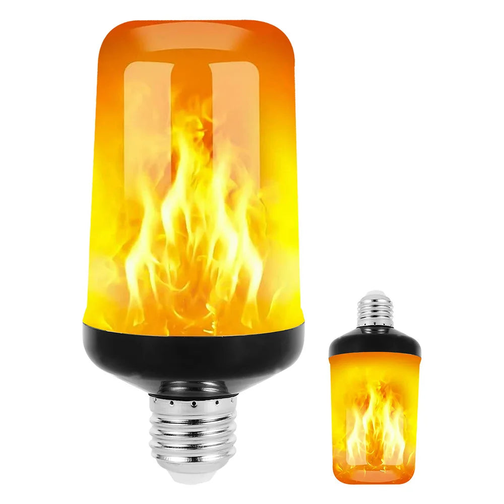 B22/E27 LED Flame Effect Bulb – 4 Modes Flickering Fire Simulation Light for Home, Garden, Party, Bar, Festival & Outdoor Decor