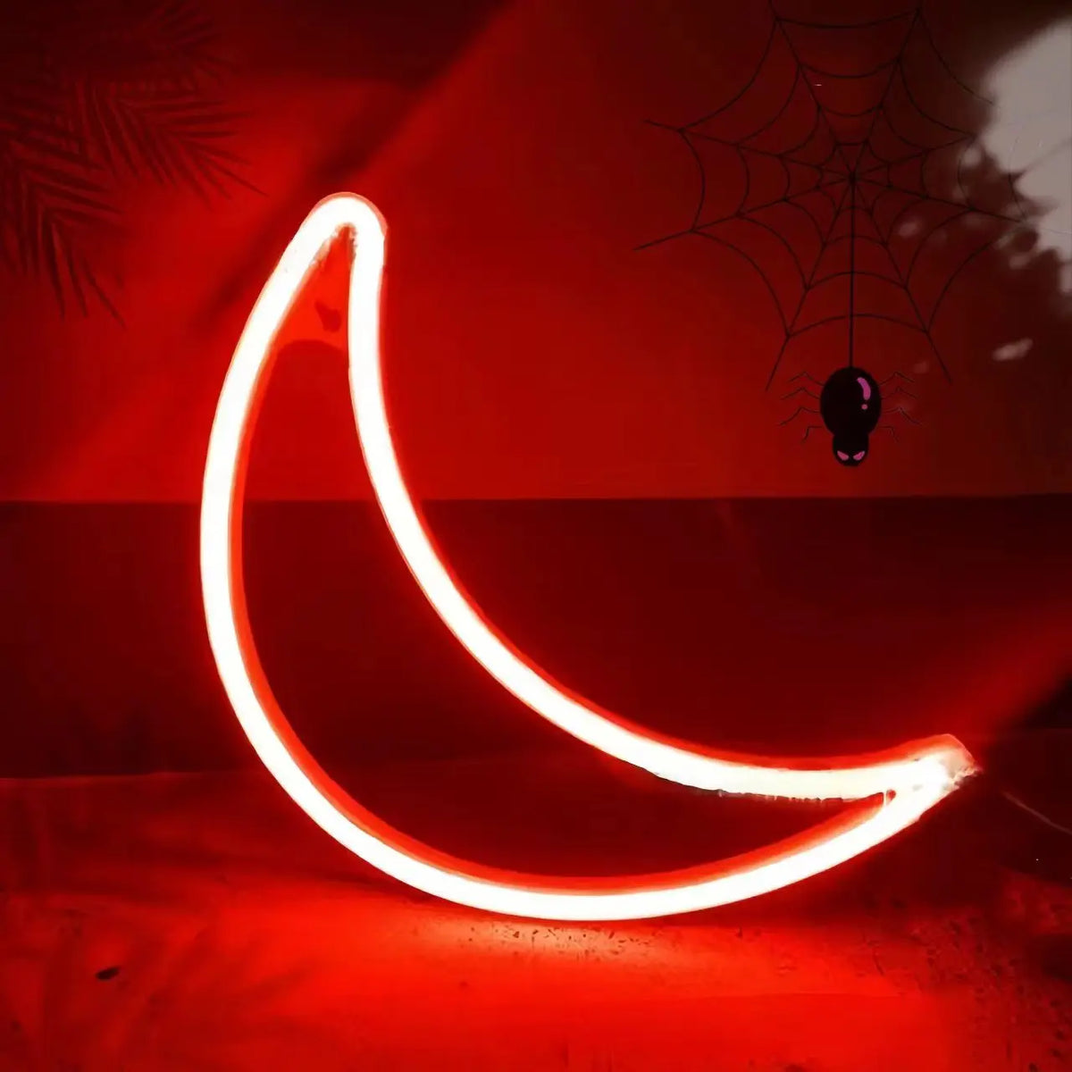 Halloween LED Bat Neon Wall Light – USB/Battery Powered, Spooky Party Decor