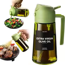 OilMist glass oil sprayer, green