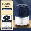 USB electric mini garlic chopper blue
