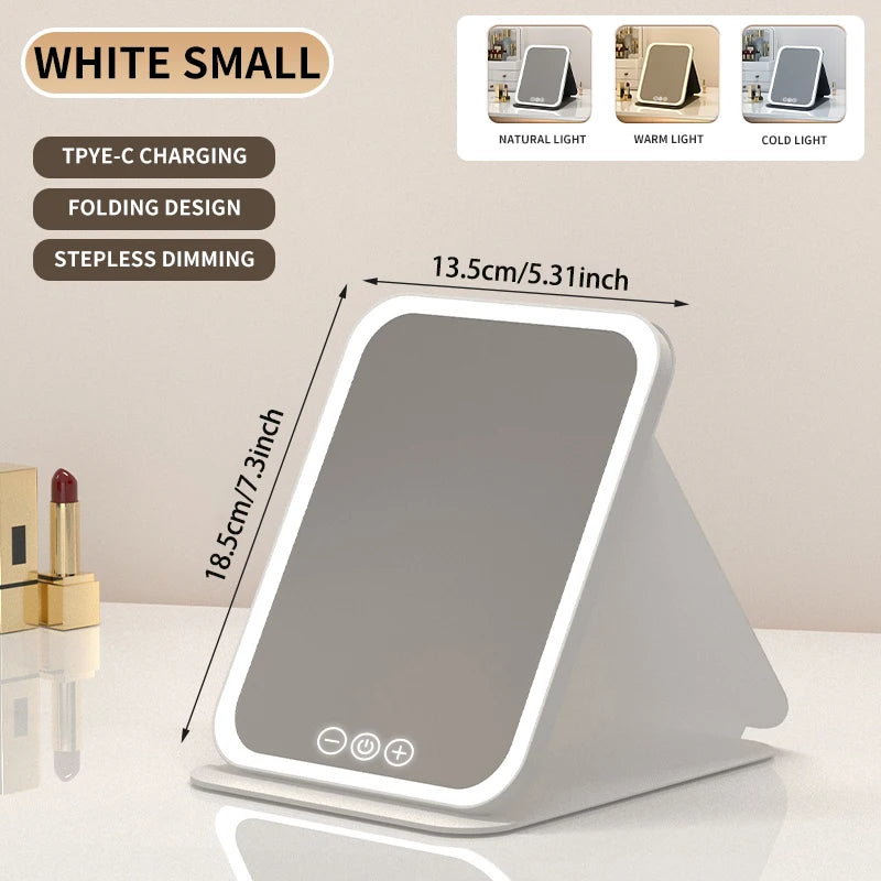 LED vanity makeup mirror white