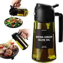 OilMist glass oil sprayer, black