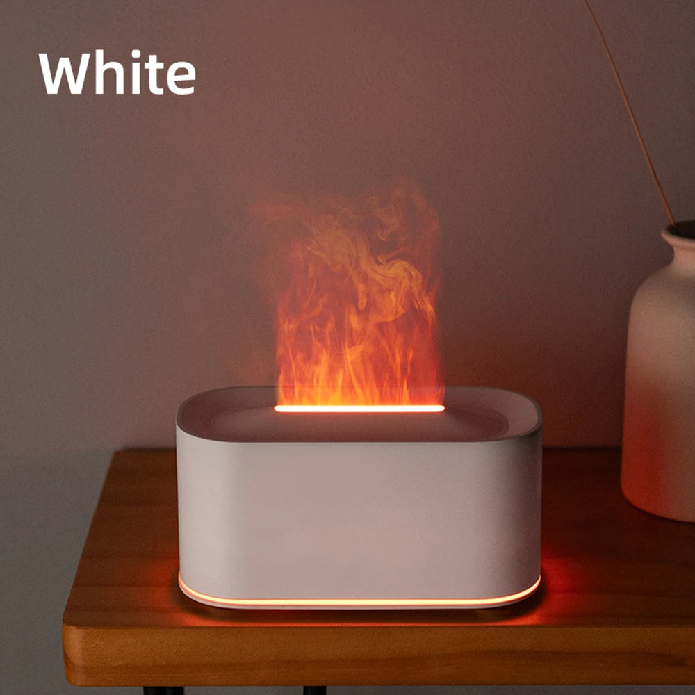 EmberGlow Flame Aroma Diffuser – Ultrasonic Cool Mist Humidifier with Realistic Flame Light