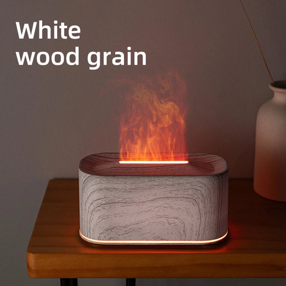 EmberGlow Flame Aroma Diffuser – Ultrasonic Cool Mist Humidifier with Realistic Flame Light